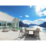 VEGAS DOVE GREY 100X180/220εκ. ΕΠΕΚΤ.ΤΡΑΠΕΖΙ ΠΟΛ/ΝΙΟΥ