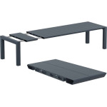 VEGAS RATTAN DARK GREY 100X260/300εκ. ΕΠΕΚΤ.ΤΡΑΠΕΖΙ