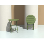 HELEN OLIVE GREEN Φ60X74εκ. ΤΡΑΠΕΖΙ ΠΤΥΣ/ΝΟ ΠΟΛ/ΝΙΟΥ