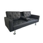REST/ARMS BLACK PU ΚΑΝΑΠΕΣ-ΚΡΕΒΑΤΙ 188X88εκ.