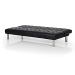 STATE BLACK PU ΚΑΝΑΠΕΣ-ΚΡΕΒΑΤΙ 180X79εκ.