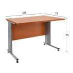 ΓΡΑΦΕΙΟ ΕΠΑΓΓΕΛΜΑΤΙΚΟ VALDEN HM2044.03 ΚΕΡΑΣΙ 120X72X75 εκ.