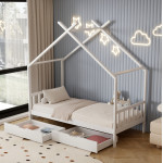 ΚΡΕΒΑΤΙ ΠΑΙΔΙΚΟ KLARICE HM680.03 τ.MONTESSORI-2 ΣΥΡΤΑΡΙΑ-ΞΥΛΟ ΠΕΥΚΟΥ Λ