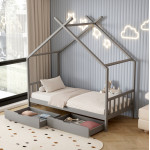 ΚΡΕΒΑΤΙ ΠΑΙΔΙΚΟ KLARICE HM680.05 τ.MONTESSORI-2 ΣΥΡΤΑΡΙΑ- ΞΥΛΟ ΠΕΥΚΟΥ