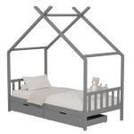 ΚΡΕΒΑΤΙ ΠΑΙΔΙΚΟ KLARICE HM680.05 τ.MONTESSORI-2 ΣΥΡΤΑΡΙΑ- ΞΥΛΟ ΠΕΥΚΟΥ