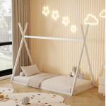 ΚΡΕΒΑΤΙ ΠΑΙΔΙΚΟ MUNK HM681.03 τ.MONTESSORI ΜΑΣΙΦ ΞΥΛΟ ΠΕΥΚΟΥ ΛΕΥΚΟ- 19