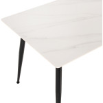 ΤΡΑΠΕΖΙ ΤΡΑΠΕΖΑΡΙΑΣ SINTERED STONE TOM HM8588.02 WHITE MARBLE 160x90x7