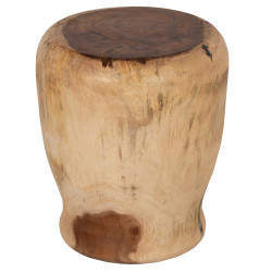 ΣΚΑΜΠΟ ΣΤΡΟΓΓΥΛΟ TOBI HM7897 ΞΥΛΟ SUAR ΣΕ ΦΥΣΙΚΟ ΧΡΩΜΑ Φ40x45Yεκ.