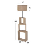 ΦΩΤΙΣΤΙΚΟ ΔΑΠΕΔΟΥ MDF ΣΟΝΑΜΑ-ΜΠΕΖ ΚΑΠΕΛΟ HM7608.03 Φ38x140Υεκ.