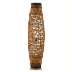 ΦΩΤΙΣΤΙΚΟ ΔΑΠΕΔΟΥ HM4343 ΜΕΤΑΛΛΟ-PAPER ROPE ΣΕ ΜΠΕΖ ΑΜΜΟΥ-ΜΑΥΡΟ Φ30X12