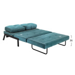 ΚΑΝΑΠΕΣ ΚΡΕΒΑΤΙ CONSTANCE HM3079.15 ΒΕΛΟΥΔΟ MENTA 2½ ΘΕΣΙΟΣ 151x92x66Υ