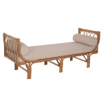 ΚΑΝΑΠΕΣ ΕΞΩΤΕΡΙΚΟΥ ΧΩΡΟΥ CHARMELLA HM9659 ΦΥΣΙΚΟ RATTAN-ΜΠΕΖ ΜΑΞΙΛΑΡΙΑ