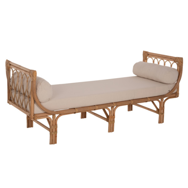 ΚΑΝΑΠΕΣ ΕΞΩΤΕΡΙΚΟΥ ΧΩΡΟΥ CHARMELLA HM9659 ΦΥΣΙΚΟ RATTAN-ΜΠΕΖ ΜΑΞΙΛΑΡΙΑ
