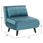 ΠΟΛΥΘΡΟΝΑ ΚΡΕΒΑΤΙ BRAXTON HM8425.25 ΒΕΛΟΥΔΟ ΣΕ ΧΡΩΜΑ ΜΕΝΤΑ 78x88x78Υεκ