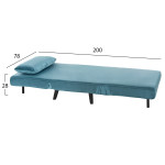 ΠΟΛΥΘΡΟΝΑ ΚΡΕΒΑΤΙ BRAXTON HM8425.25 ΒΕΛΟΥΔΟ ΣΕ ΧΡΩΜΑ ΜΕΝΤΑ 78x88x78Υεκ