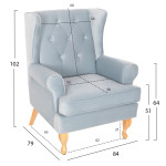 ΠΟΛΥΘΡΟΝΑ ΜΠΕΡΖΕΡΑ BRANDON HM3073.31 BABY BLUE ΒΕΛΟΥΔΟ-ΠΟΔΙΑ ΣΕ ΦΥΣΙΚΟ