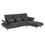 ΓΩΝΙΑΚΟΣ ΚΑΝΑΠΕΣ (ΔΕΞΙΑ) CONVERT HM3268.03R ΓΚΡΙ ΥΦΑΣΜΑ 283x188x100Υεκ
