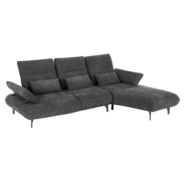 ΓΩΝΙΑΚΟΣ ΚΑΝΑΠΕΣ (ΔΕΞΙΑ) CONVERT HM3268.03R ΓΚΡΙ ΥΦΑΣΜΑ 283x188x100Υεκ