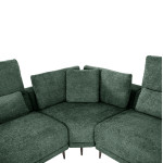 ΚΑΝΑΠΕΣ ΓΩΝΙΑ SYMMET HM3269.05 ΠΡΑΣΙΝΟ ΥΦΑΣΜΑ-ΑΝΘΡΑΚΙ ΠΟΔΙΑ 314x314x90