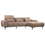 ΚΑΝΑΠΕΣ ΔΕΞΙΑ ΓΩΝΙΑ DIVYA HM3267.01R ΣΥΝΘ.SUEDE ΑΝΟΙΧΤΟ ΚΑΦΕ 264x175x9