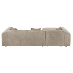 ΚΑΝΑΠΕΣ ΓΩΝΙΑ (ΑΡΙΣΤΕΡΗ) BRICKEN HM3275.01L ΜΠΕΖ ΥΦΑΣΜΑ 110-282x98-160