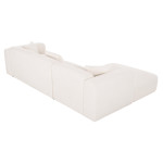 ΚΑΝΑΠΕΣ ΓΩΝΙΑ (ΑΡΙΣΤΕΡΗ) BRICKEN HM3275.02L ΛΕΥΚΟ ΥΦΑΣΜΑ 110-282x98-16
