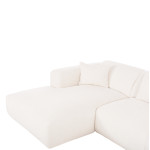 ΚΑΝΑΠΕΣ ΓΩΝΙΑ (ΑΡΙΣΤΕΡΗ) BRICKEN HM3275.02L ΛΕΥΚΟ ΥΦΑΣΜΑ 110-282x98-16