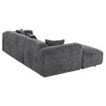 ΚΑΝΑΠΕΣ ΓΩΝΙΑ (ΑΡΙΣΤΕΡΗ) BRICKEN HM3275.04L ΑΝΘΡΑΚΙ ΥΦΑΣΜΑ 110-282x98-