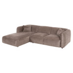 ΚΑΝΑΠΕΣ ΓΩΝΙΑ (ΑΡΙΣΤΕΡΗ) TREAT HM3277.02L ΣΚΟΥΡΟ ΜΠΕΖ ΥΦΑΣΜΑ 270x163x7