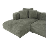 ΚΑΝΑΠΕΣ ΓΩΝΙΑ (ΑΡΙΣΤΕΡΗ) 3-ΘΕΣΙΟΣ GRACE HM3280.05L ΠΡΑΣΙΝΟ ΥΦΑΣΜΑ 252x