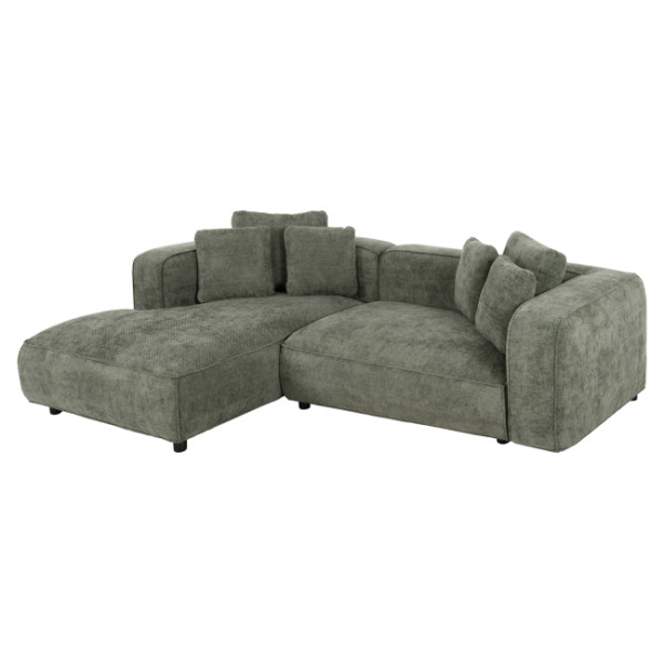 ΚΑΝΑΠΕΣ ΓΩΝΙΑ (ΑΡΙΣΤΕΡΗ) 3-ΘΕΣΙΟΣ GRACE HM3280.05L ΠΡΑΣΙΝΟ ΥΦΑΣΜΑ 252x