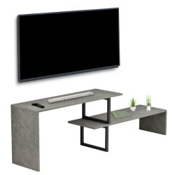 ΕΠΙΠΛΟ ΤΗΛΕΟΡΑΣΗΣ ΕΠΕΚΤ. BRIGGITE HM8892.11 ΜΕΛΑΜΙΝΗ GREY STONE TEXTUR