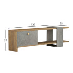 ΕΠΙΠΛΟ ΤΗΛΕΟΡΑΣΗΣ HENRIETTE HM8900.13 ΜΕΛΑΜΙΝΗ ΚΑΡΥΔΙ-STONE TEXTURE 12
