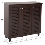 ΠΑΠΟΥΤΣΟΘΗΚΗ-ΝΤΟΥΛΑΠΑ PROLLY HM9609.01 ΜΕΛΑΜΙΝΗ WENGE-3ΠΟΡΤΕΣ-4ΡΑΦΙΑ 8