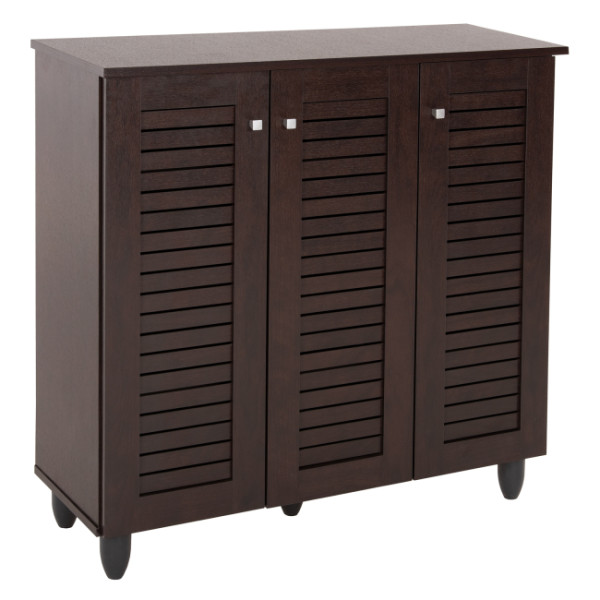 ΠΑΠΟΥΤΣΟΘΗΚΗ-ΝΤΟΥΛΑΠΑ PROLLY HM9609.01 ΜΕΛΑΜΙΝΗ WENGE-3ΠΟΡΤΕΣ-4ΡΑΦΙΑ 8