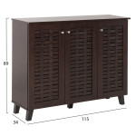 ΠΑΠΟΥΤΣΟΘΗΚΗ-ΝΤΟΥΛΑΠΙ PRODY HM9610.01 ΜΕΛΑΜΙΝΗ WENGE 3 ΠΟΡΤΕΣ 115x34x8