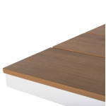 ΤΡΑΠΕΖΙ ΑΛΟΥΜΙΝΙΟΥ ΟΡΘΟΓΩΝΙΟ TAWNEE HM6037.02 ΛΕΥΚΟ-POLYWOOD ΦΥΣΙΚΟ 15