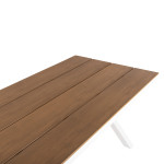 ΤΡΑΠΕΖΙ ΑΛΟΥΜΙΝΙΟΥ ΟΡΘΟΓΩΝΙΟ TAWNEE HM6039.02 ΛΕΥΚΟ-POLYWOOD ΦΥΣΙΚΟ 21