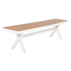 ΠΑΓΚΑΚΙ ΑΛΟΥΜΙΝΙΟΥ TAWNEE HM6038.02 ΛΕΥΚΟ-POLYWOOD ΚΑΘΙΣΜΑ ΦΥΣΙΚΟ 150x