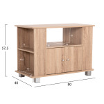 ΕΠΙΠΛΟ ΤΗΛΕΟΡΑΣΗΣ CLUSE HM2404.20 ΜΕΛΑΜΙΝΗ ΣΕ SONAMA OAK ΧΡΩΜΑ 80x40x5