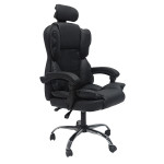 ΚΑΡΕΚΛΑ ΓΡΑΦΕΙΟΥ OCTAVIUS HM1202 ΜΑΥΡΟ PVC & NYLON-ΜΕΤΑΛ.ΧΡΩΜΙΟ ΒΑΣΗ 5