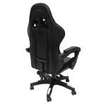 ΠΟΛΥΘΡΟΝΑ GAMING DARREN HM1203.04 ΜΑΥΡΟ-ΛΕΥΚΟ PVC & NYLON 58.5x100x120