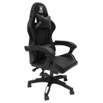 ΠΟΛΥΘΡΟΝΑ GAMING DARREN HM1203.04 ΜΑΥΡΟ-ΛΕΥΚΟ PVC & NYLON 58.5x100x120