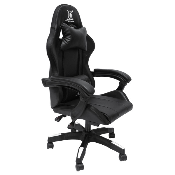 ΠΟΛΥΘΡΟΝΑ GAMING DARREN HM1203.04 ΜΑΥΡΟ-ΛΕΥΚΟ PVC & NYLON 58.5x100x120