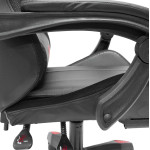 ΠΟΛΥΘΡΟΝΑ GAMING DARREN HM1203.01 ΜΑΥΡΟ-ΚΟΚΚΙΝΟ PVC & NYLON 58.5x100x1