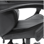ΠΟΛΥΘΡΟΝΑ GAMING DARREN HM1203.10 ΜΑΥΡΟ-ΓΚΡΙ PVC & NYLON 51x49x125Υεκ.