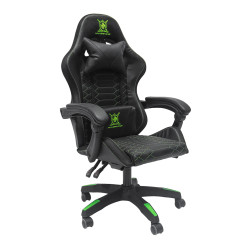ΠΟΛΥΘΡΟΝΑ GAMING LOOT HM1204 ΜΑΥΡΟ-ΠΡΑΣΙΝΟ PVC & NYLON 60x60x120Υεκ.