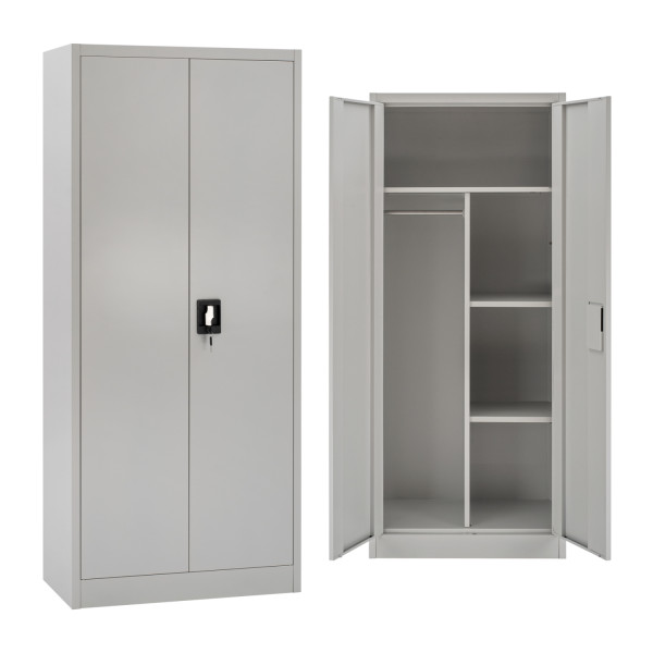 ΝΤΟΥΛΑΠΑ ΜΕΤΑΛΛΙΚΗ CLOD HM5961.11 2ΦΥΛΛΗ ΜΕ ΧΩΡΙΣΜΑ ΑΝΟΙΧΤΟ ΓΚΡΙ 90Χ40