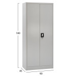 ΝΤΟΥΛΑΠΑ ΜΕΤΑΛΛΙΚΗ CLOD HM5961.11 2ΦΥΛΛΗ ΜΕ ΧΩΡΙΣΜΑ ΑΝΟΙΧΤΟ ΓΚΡΙ 90Χ40