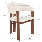 ΚΑΡΕΚΛΑ ZARRA HM9970.03 RUBBERWOOD ΣΕ ΚΑΡΥΔΙ-ΕΚΡΟΥ ΜΠΟΥΚΛΕ ΥΦΑΣΜΑ 55,5